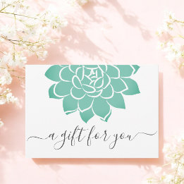 Green White Floral Business Gift Certificate