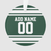 Green White Football Jersey Nom personnalisé Numér (devant)