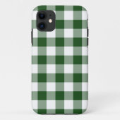 Green White Gingham Check Patroon Case-Mate iPhone Case (Achterkant)