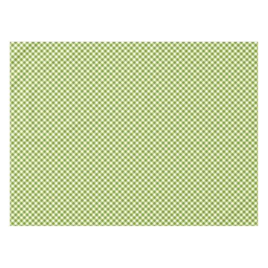 Green White Gingham Tafelkleed (Voorkant (Horizontaal))
