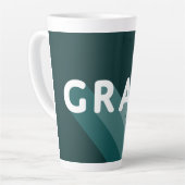 Green White Graduation Custom Cadeau Café Mug (Angle gauche)
