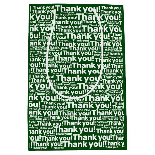 Green White Lawn Care Service - Hartelijk dank! - Medium Cadeauzakje (Voorkant)