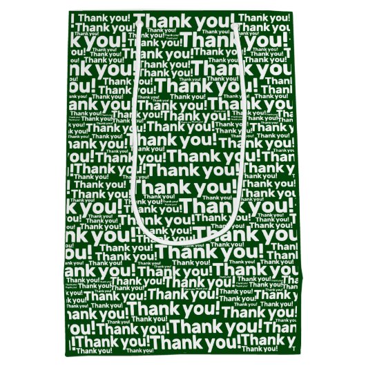 Green White Lawn Care Service - Hartelijk dank! - Medium Cadeauzakje (Achterkant)