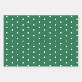 Green White Pattern kerst Inpakpapier Vel (Voorkant)