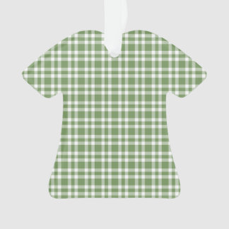 Green White Plaid Pattern