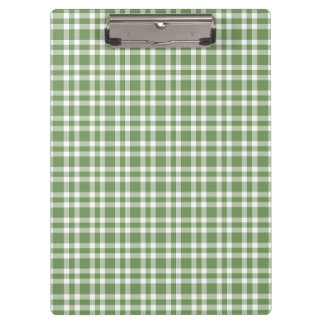Green White Plaid Pattern Klembord