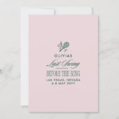 Green & White Striped Last Swing Before the Ring Kaart (Voorkant)