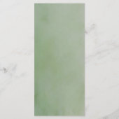 Green Wildflower Bridal Shower Menu (Achterkant)