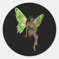 Green Wing Lady Faerie 6 - 3D Fairy -