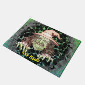green witch custom deurmat (Schuin)