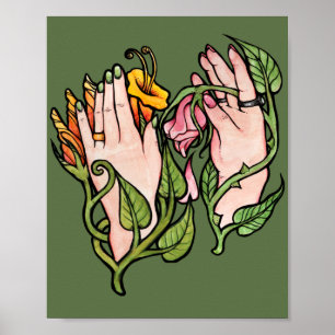 Green Witch Magick Poster