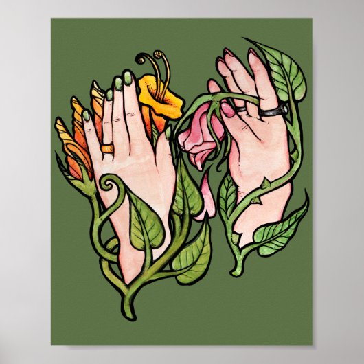 Green Witch Magick Poster (Voorkant)