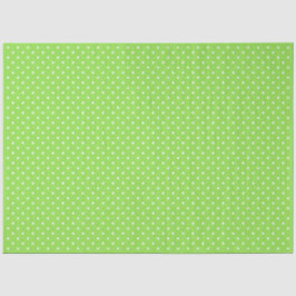 Green With White Polka Dots Tissuepapier
