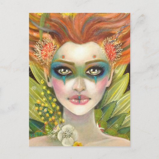 Green Woman Briefkaart (Voorkant)