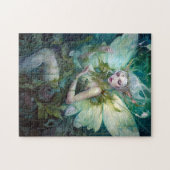 Green Woodland Fairy Fantasy Art Legpuzzel (Horizontaal)