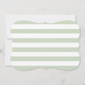 Green Woodland Friends Invitation d'anniversaire (Dos)