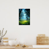 Green Woodland of Mystery Poster (Keuken)