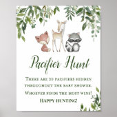 Green Woodland Table Game Sign - Pacifier Hun 8x10 Poster (Voorkant)