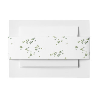 Green Woodland Theme All in One Wedding Uitnodigin Uitnodigingen Wikkel