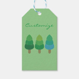 Green Woodland Trees Thunder_Cove Cadeaulabel