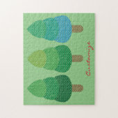 Green Woodland Trees Thunder_Cove Legpuzzel (Verticaal)