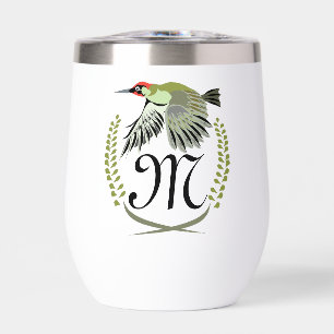 Green woodpecker à Flight monogram