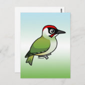 Green Woodpecker Briefkaart (Voorkant / Achterkant)