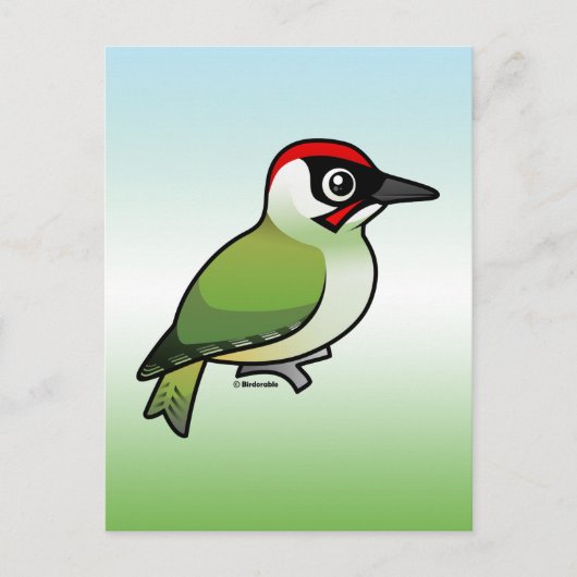 Green Woodpecker Briefkaart (Voorkant)
