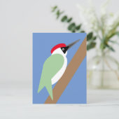 Green Woodpecker Briefkaart (Staand voorkant)