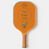 Green Woodpecker in Flight Monogram Pickleball Paddle (Achterkant)