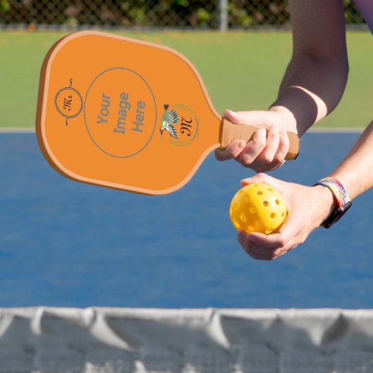 Green Woodpecker in Flight Monogram Pickleball Paddle (Insitu)