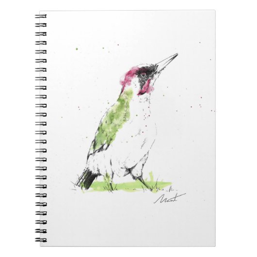 Green Woodpecker Notitieboek (Voorkant)