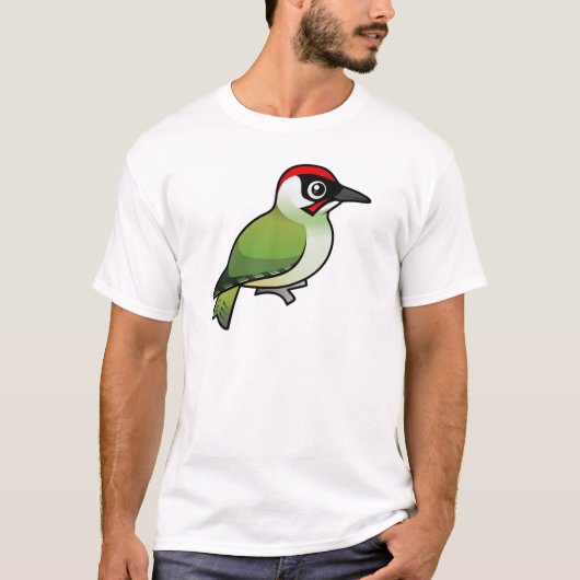 Green Woodpecker T-shirt (Voorkant)