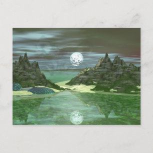 Green World Wolf Briefkaart