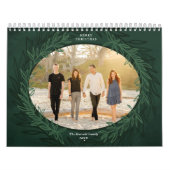 Green Wreated Photo Kerstcadeau Kalender (Hoes)