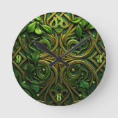 Green Wreath Ronde Klok (Voorkant)