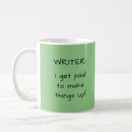 Green Writer's Pun Author Writer Gift Koffiemok