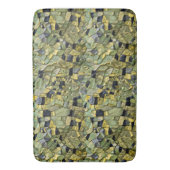 Green Yellow Alligator Crocodile Dragon Leather Badmat (Voorkant Verticaal)