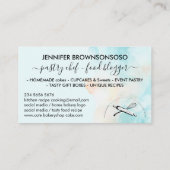 Green Yellow Circle Baker Taartmaker Visitekaartje (Achterkant)