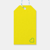 Green, yellow colour, for you cadeaulabel (Achterkant)