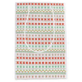 Green-Yellow-Red Pixel knit Pattern Medium Cadeauzakje