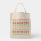 Green-Yellow-Red Pixel knit Pattern Tote Bag (Achterkant)