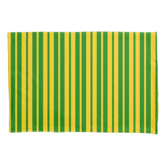 Green Yellow Stylish Stripes Pattern Design  Kussensloop (Voorkant)