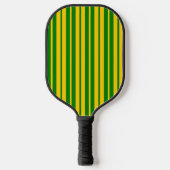 Green Yellow Stylish Stripes Pattern Design Pickleball Paddle (Voorkant)