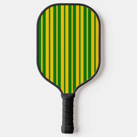 Green Yellow Stylish Stripes Pattern Design Pickleball Paddle (Achterkant)