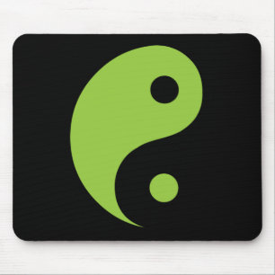Green Yin Yang Taoist Symbool Muismat