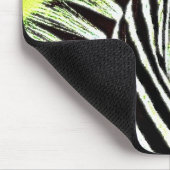 Green Zebra Head Mousepad Muismat (Hoek)