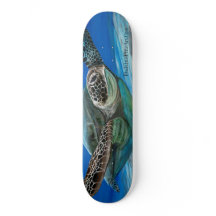 Green Zee Turtle Honu Cruizin Schaats Decboard