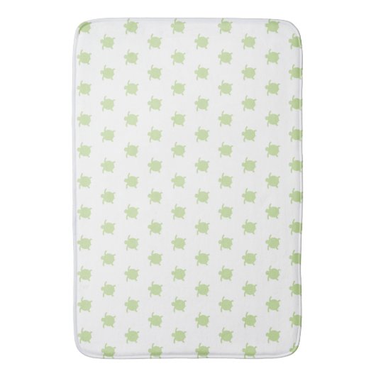 Green Zee Turtle Pattern Bath Mat (Voorkant Verticaal)