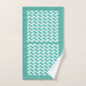 Green ZigZag Bad Handdoek (Handdoek)